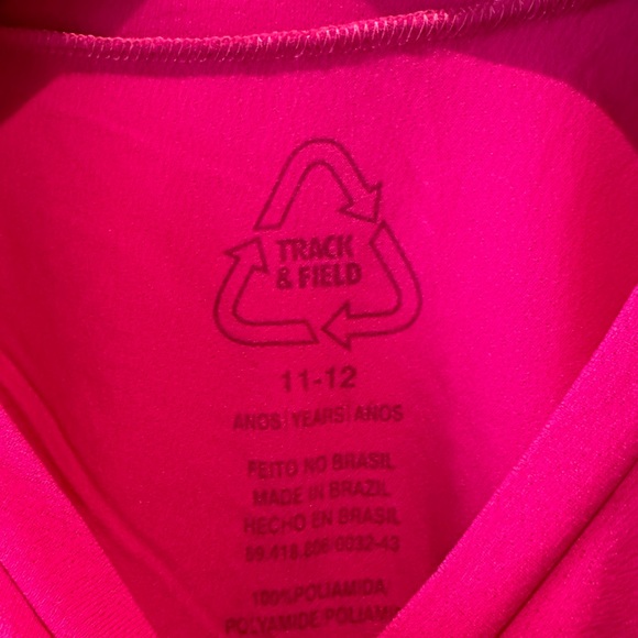Track & Field Lightweight Recycled Thermodry Short sleeve tee size 11-12(girls) - Picture 6 of 6